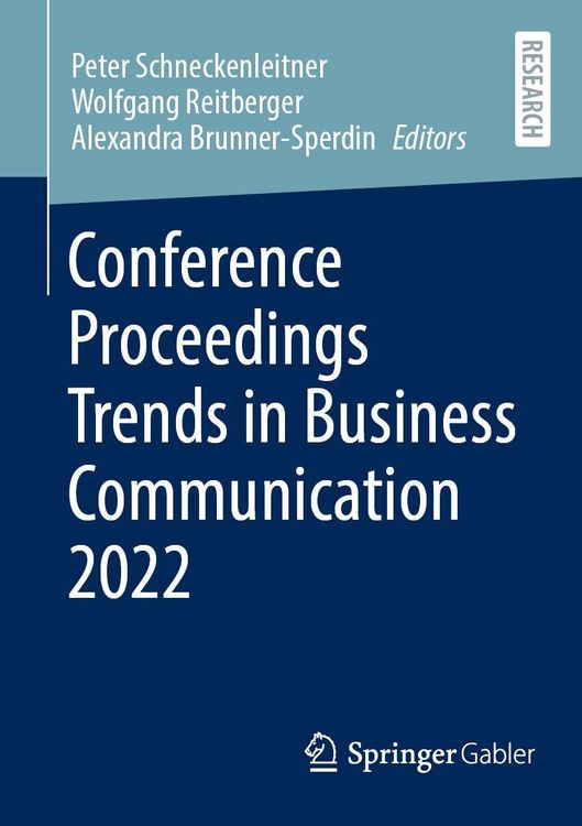 Produktbild: Conference Proceedings Trends in Business Communication 2022