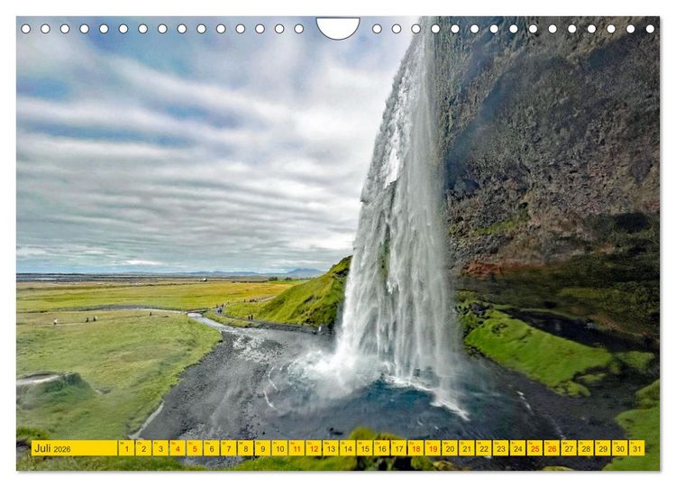Produktbild: Islands Wasserf&auml;lle (Wandkalender 2026 DIN A4 quer), CALVENDO Monatskalender