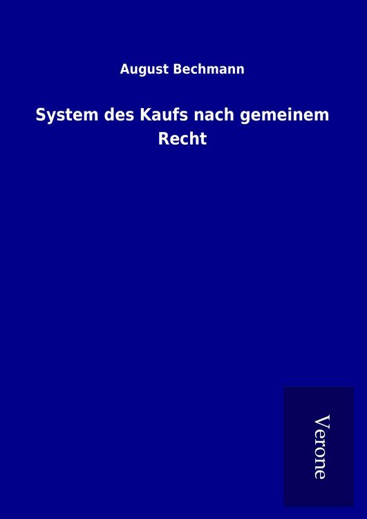 Produktbild: System des Kaufs nach gemeinem Recht