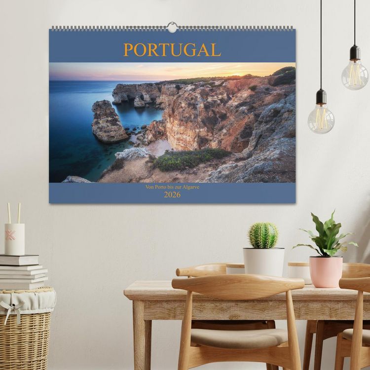 Produktbild: Portugal - Von Porto bis zur Algarve (Wandkalender 2026 DIN A2 quer), CALVENDO Monatskalender