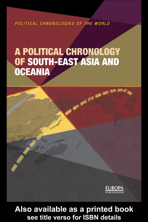 Produktbild: A Political Chronology of South East Asia and Oceania