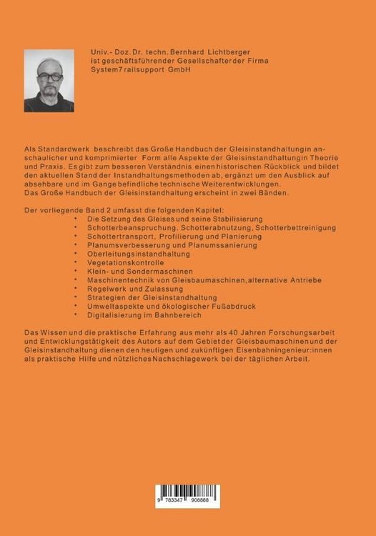 Produktbild: Das Gro&szlig;e Handbuch der Gleisinstandhaltung - Stabilisierung - Digitalisierun - Gleisreinigung - Umwelt Nachhaltigkeit - Planumssanierung - Oberleitung