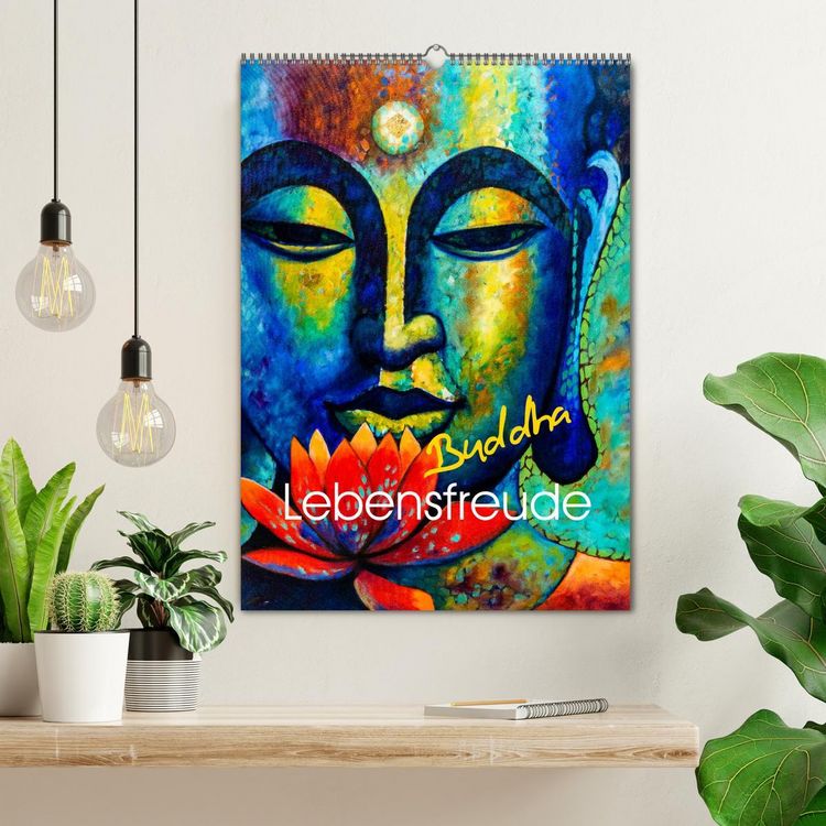 Produktbild: Lebensfreude Buddha (Wandkalender 2026 DIN A2 hoch), CALVENDO Monatskalender