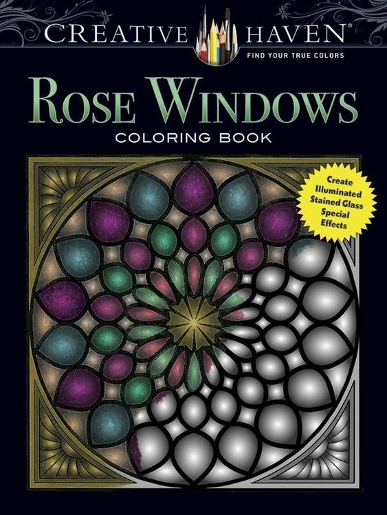 Produktbild: Creative Haven Rose Windows Coloring Book
