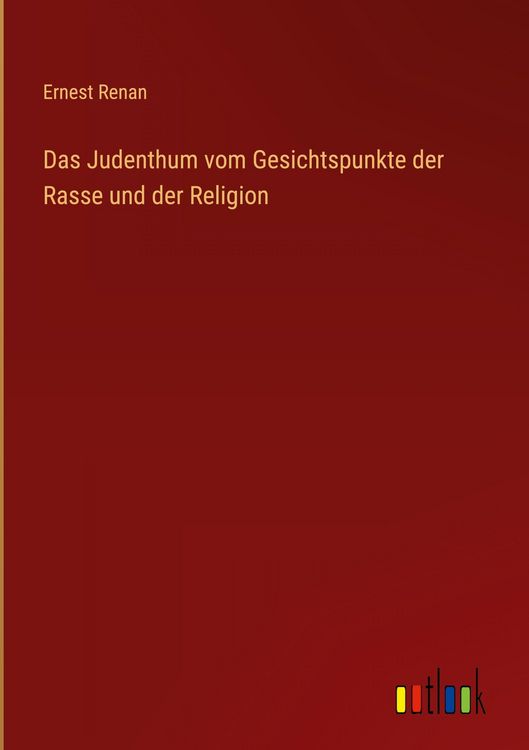 Produktbild: Das Judenthum vom Gesichtspunkte der Rasse und der Religion