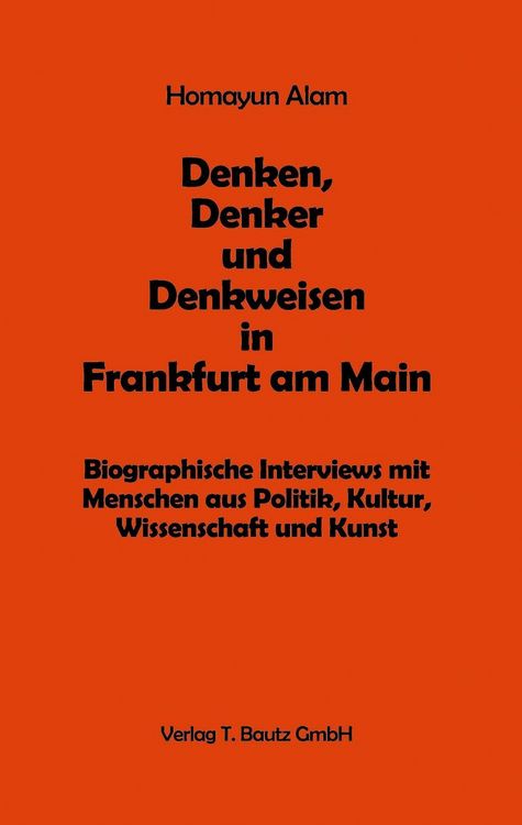 Produktbild: Denken, Denker und Denkweisen in Frankfurt am Main