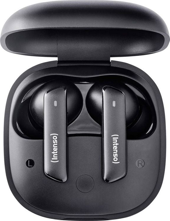 Produktbild: Intenso Buds Pro T500HAE schwarz In Ear Kopfh&ouml;rer Bluetooth&reg; Schwarz Noise Cancelling Wasserabweisend Handy