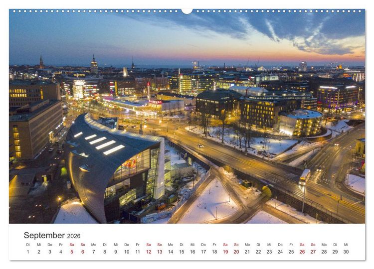 Produktbild: Helsinki - Eine wundersch&ouml;ne Reise in die finnische Hauptstadt. (Wandkalender 2026 DIN A2 quer), CALVENDO Monatskalender