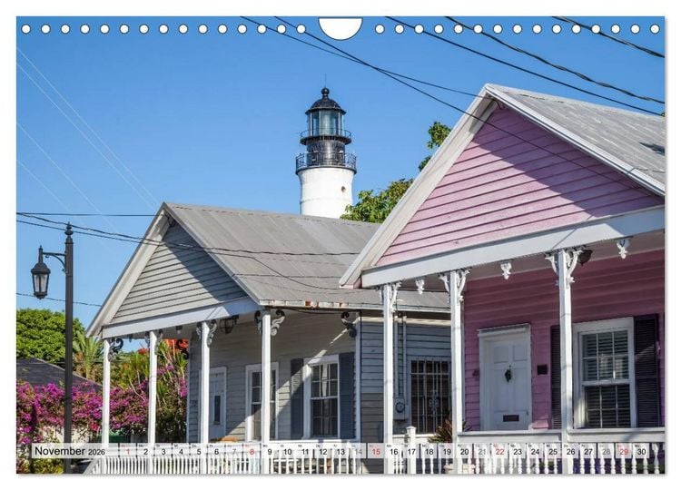 Produktbild: FLORIDA KEYS UND KEY WEST Malerische Reiseroute (Wandkalender 2026 DIN A4 quer), CALVENDO Monatskalender