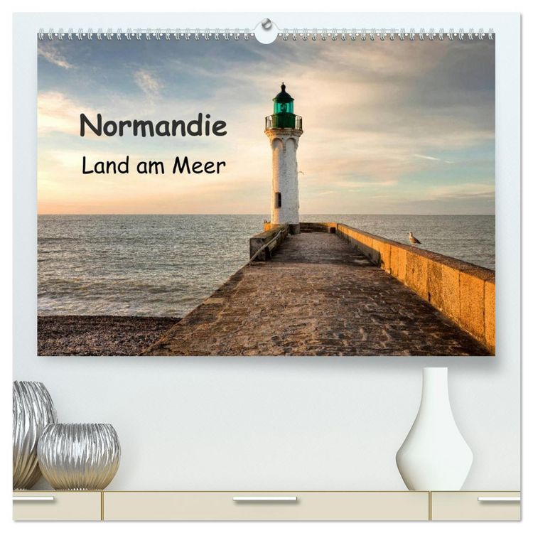 Produktbild: Normandie - Land am Meer (hochwertiger Premium Wandkalender 2026 DIN A2 quer), Kunstdruck in Hochglanz