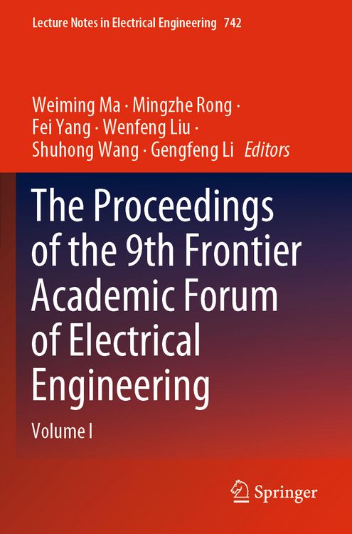 Produktbild: The Proceedings of the 9th Frontier Academic Forum of Electrical Engineering