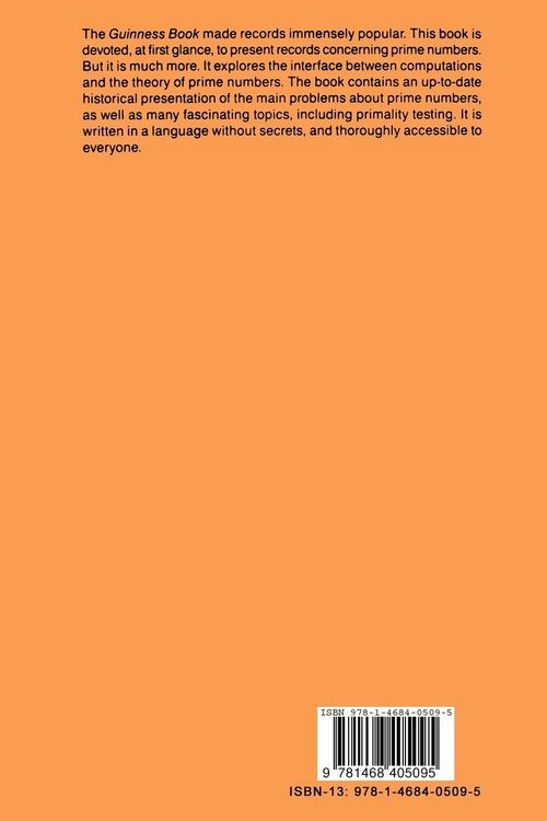 Produktbild: The Book of Prime Number Records