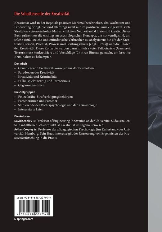 Produktbild: Die Schattenseite der Kreativit&auml;t