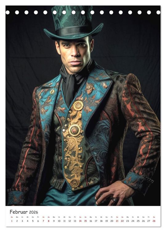 Produktbild: Voll unter Dampf: Steampunker (Tischkalender 2026 DIN A5 hoch), CALVENDO Monatskalender