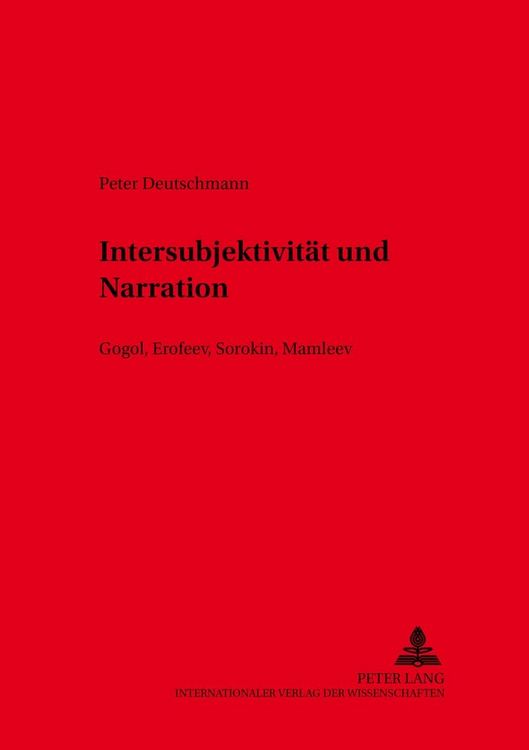 Produktbild: Intersubjektivit&auml;t und Narration