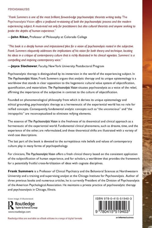 Produktbild: The Psychoanalytic Vision