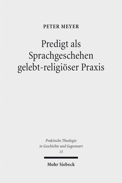 Produktbild: Predigt als Sprachgeschehen gelebt-religi&ouml;ser Praxis