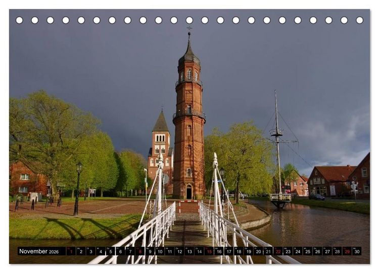 Produktbild: Papenburg und das Rheiderland (Tischkalender 2026 DIN A5 quer), CALVENDO Monatskalender