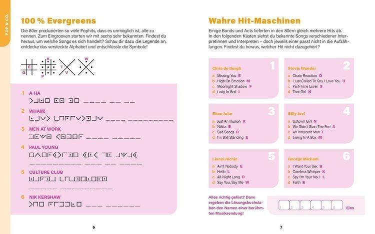 Produktbild: Musik der 80er I Wissen in R&auml;tseln