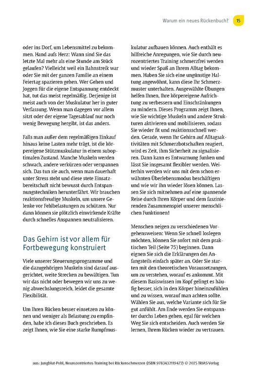 Neurozentriertes Training bei Rückenschmerzen