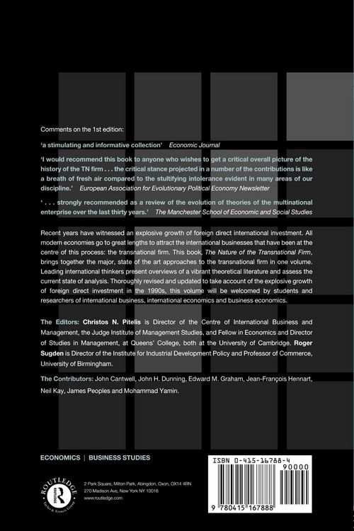 Produktbild: The Nature of the Transnational Firm