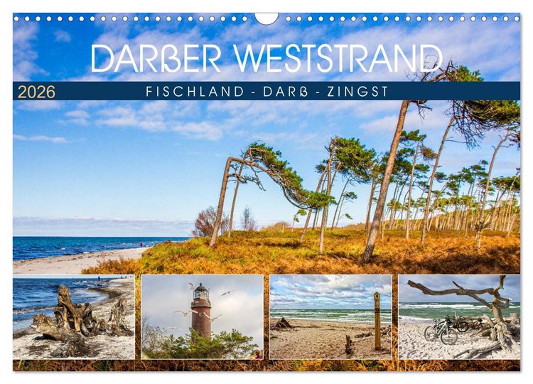 Produktbild: Dar&szlig;er Weststrand - Fischland Dar&szlig; Zingst (Wandkalender 2026 DIN A3 quer), CALVENDO Monatskalender