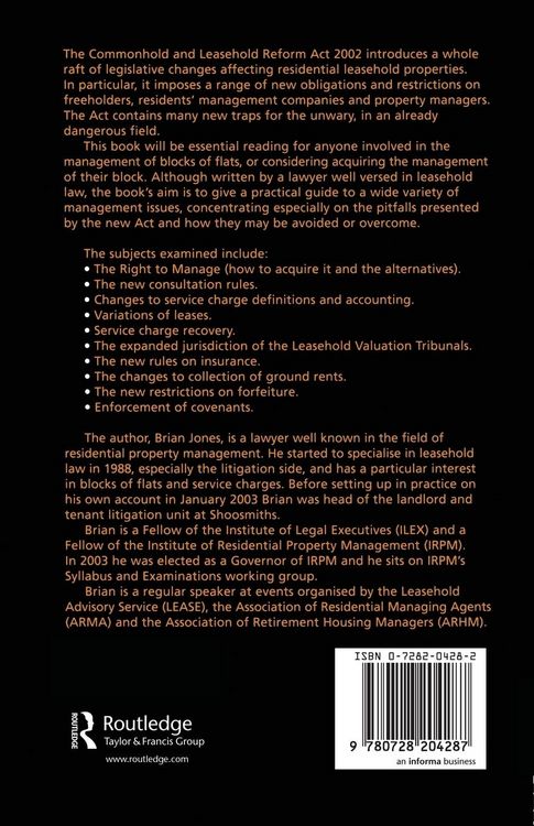 Produktbild: Right to Manage & Service Charges