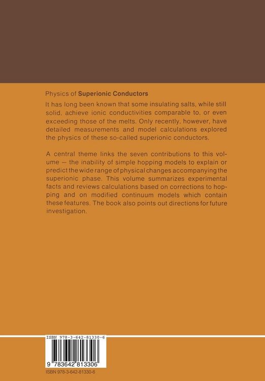 Produktbild: Physics of Superionic Conductors