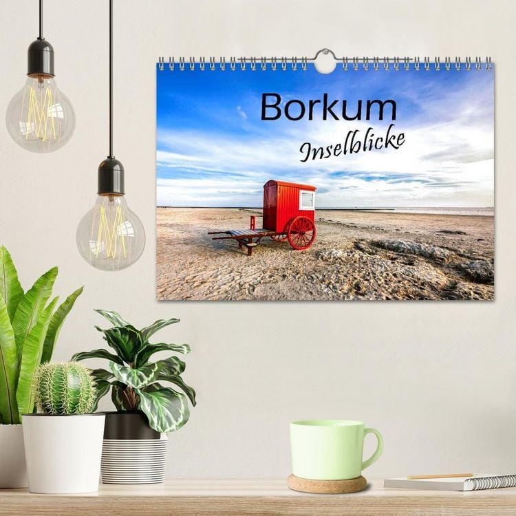 Produktbild: Borkum - Inselblicke (Wandkalender 2026 DIN A4 quer), CALVENDO Monatskalender