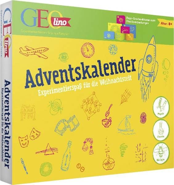 Produktbild: GEOlino Adventskalender Experimentierspa&szlig; f&uuml;r die Weihnachtszeit