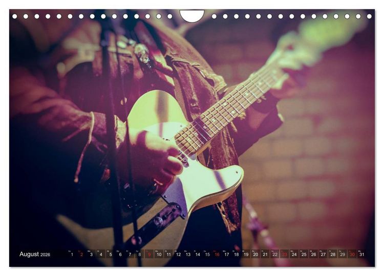Produktbild: Gitarren - Live (Wandkalender 2026 DIN A4 quer), CALVENDO Monatskalender