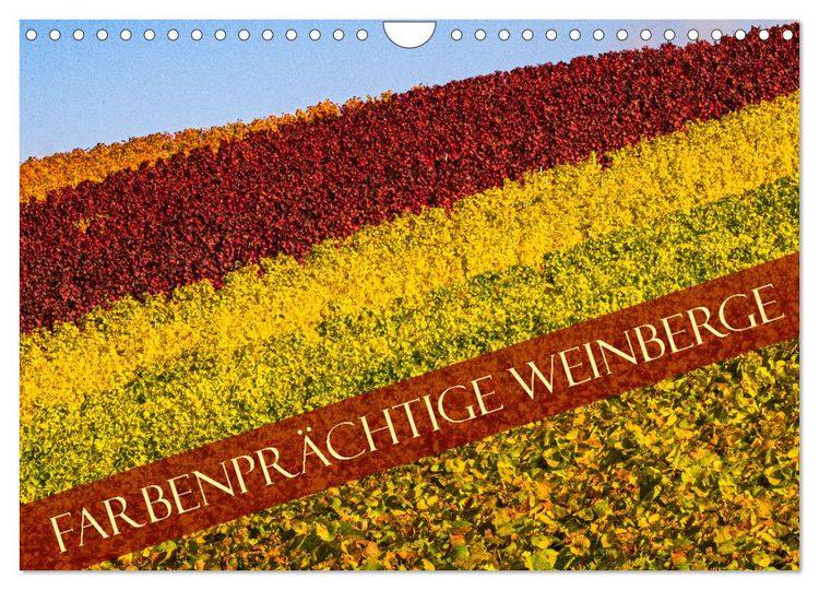 Produktbild: Farbenpr&auml;chtige Weinberge (Wandkalender 2026 DIN A4 quer), CALVENDO Monatskalender