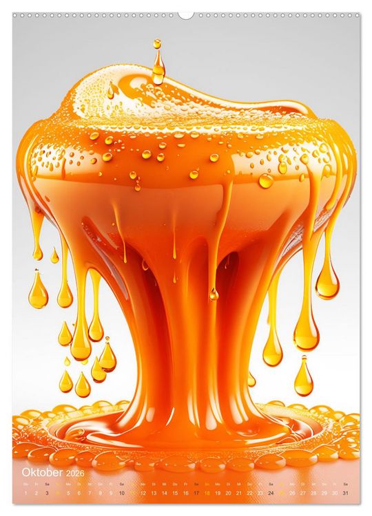 Produktbild: Splish! Splash! DROP ART (Wandkalender 2026 DIN A2 hoch), CALVENDO Monatskalender