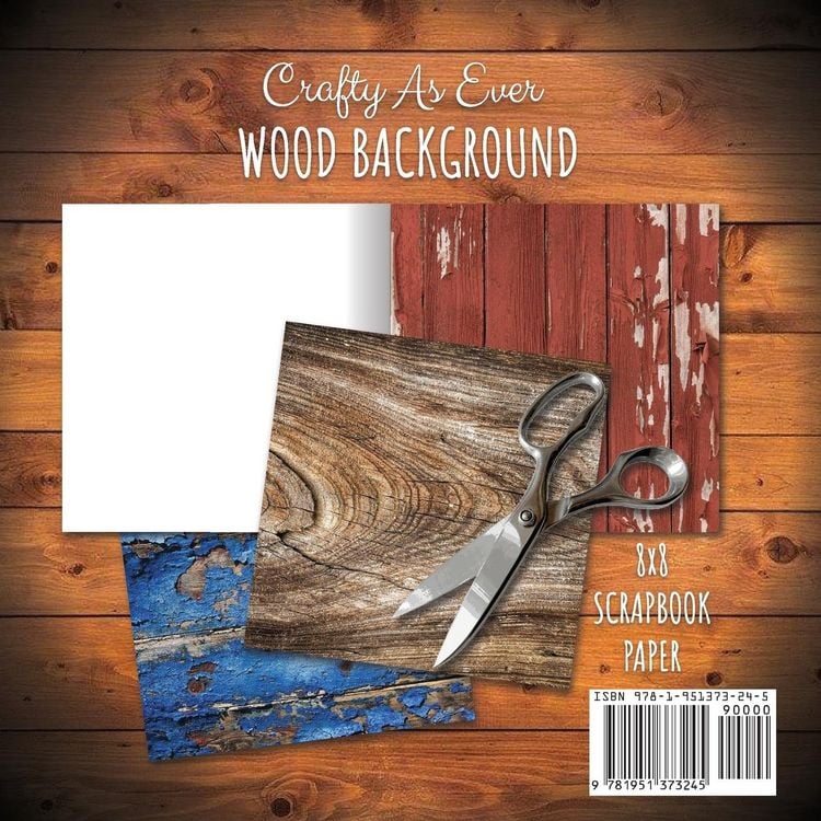Produktbild: Wood Background Scrapbook Paper Pad 8x8 Scrapbooking Kit for Papercrafts, Cardmaking, DIY Crafts, Rustic Texture Design, Multicolor