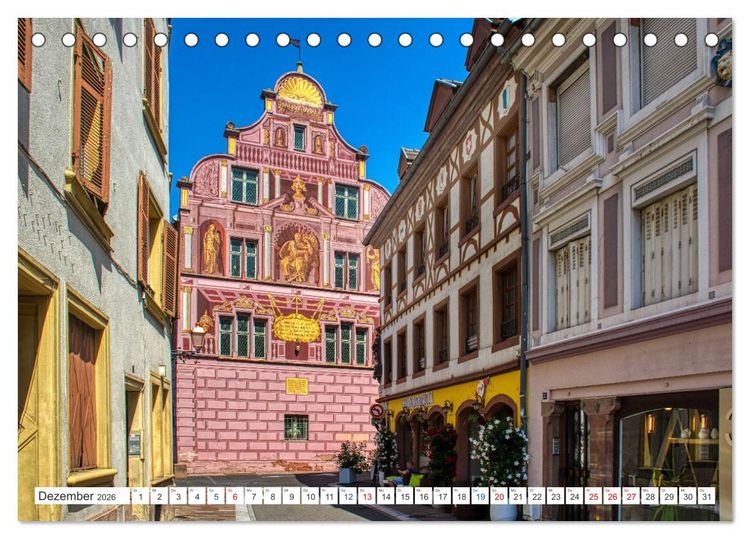 Produktbild: Mulhouse - Das s&uuml;dliche Tor der els&auml;ssischen Weinstra&szlig;e (Tischkalender 2026 DIN A5 quer), CALVENDO Monatskalender