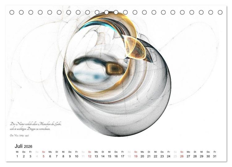 Produktbild: Mathematik - Grafiken und Zitate 2026 (Tischkalender 2026 DIN A5 quer), CALVENDO Monatskalender