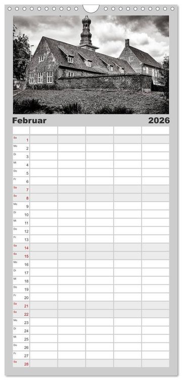 Produktbild: Familienplaner 2026 - Ein Blick auf Husum mit 5 Spalten (Wandkalender, 21 x 45 cm) CALVENDO