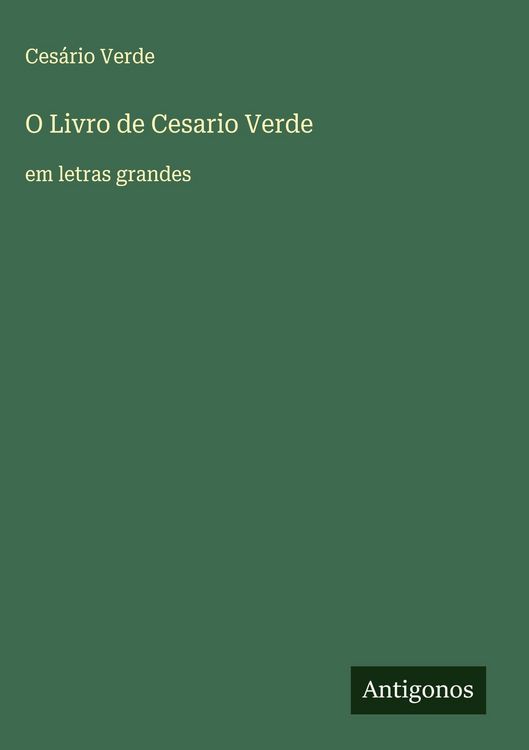 Produktbild: O Livro de Cesario Verde