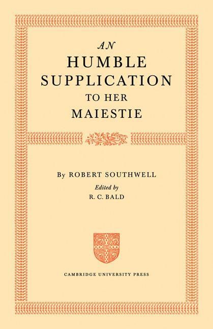 Produktbild: An Humble Supplication to Her Maiestie