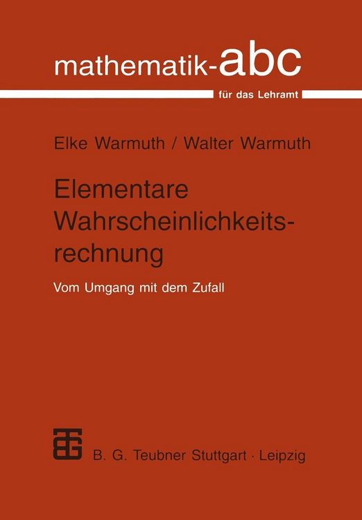 Produktbild: Elementare Wahrscheinlichkeitsrechnung