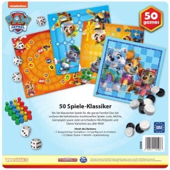 Produktbild: Spielesammlung 50 Spielm&ouml;glichkeiten Paw Patrol