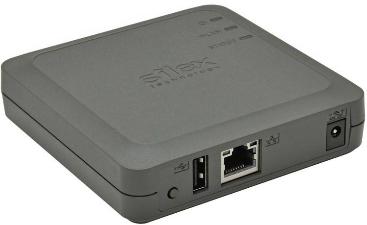 Produktbild: Silex Technology DS-520AN WLAN USB Server Gigabit-LAN (1 Gbit/s), USB-A (USB 2.0), Wi-Fi 4 (802.11n)