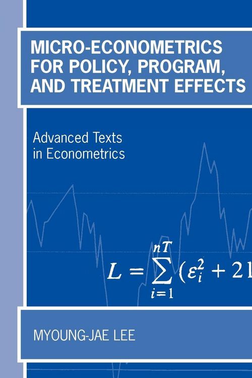 Produktbild: Micro-Econometrics for Policy, Program, and Treatment Effects