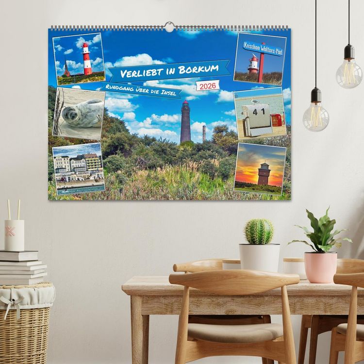 Produktbild: Verliebt in Borkum (Wandkalender 2026 DIN A2 quer), CALVENDO Monatskalender