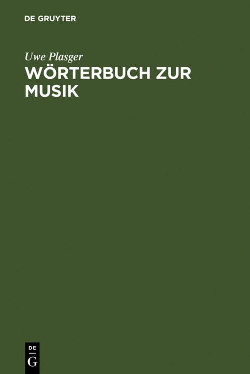 Produktbild: W&ouml;rterbuch zur Musik / Dictionnaire de la terminologie musicale