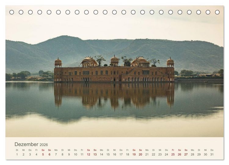 Produktbild: Rajasthan - Architektur im Land der K&ouml;nige (Tischkalender 2026 DIN A5 quer), CALVENDO Monatskalender