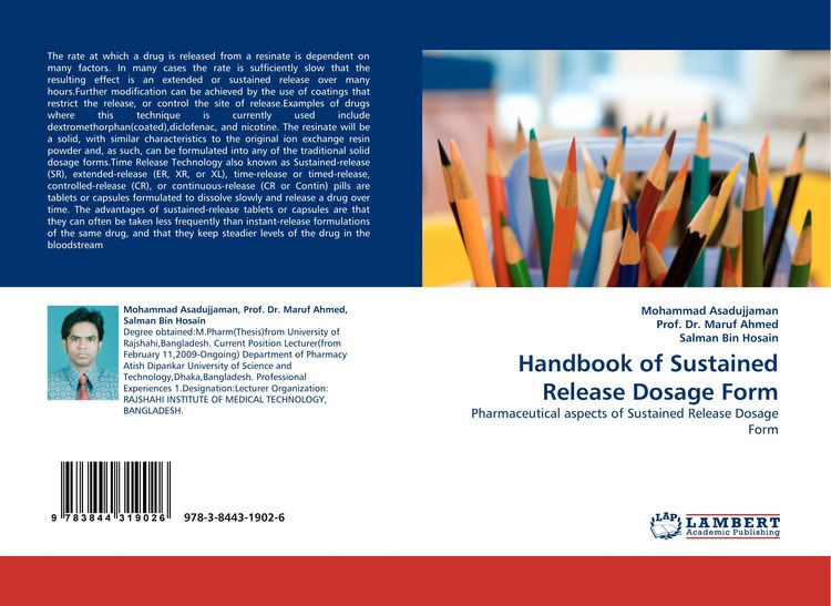 Produktbild: Handbook of Sustained Release Dosage Form