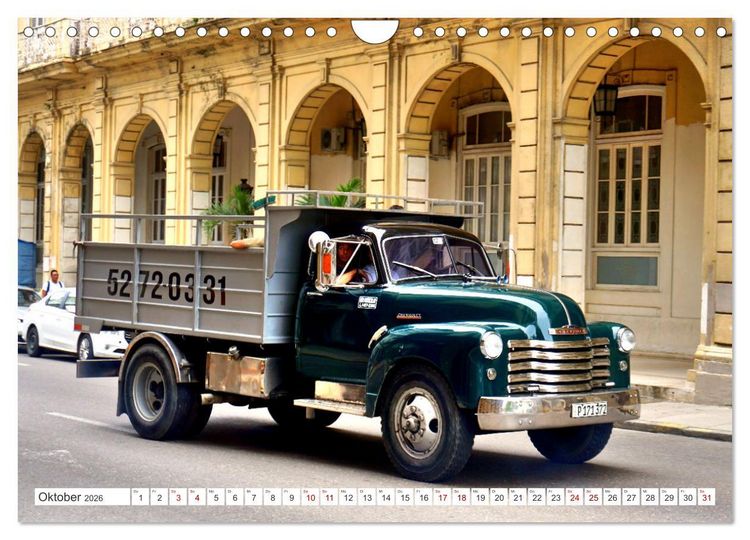 Produktbild: CHEVY POWER - Amerikanische Pickup Trucks in Kuba (Wandkalender 2026 DIN A4 quer), CALVENDO Monatskalender