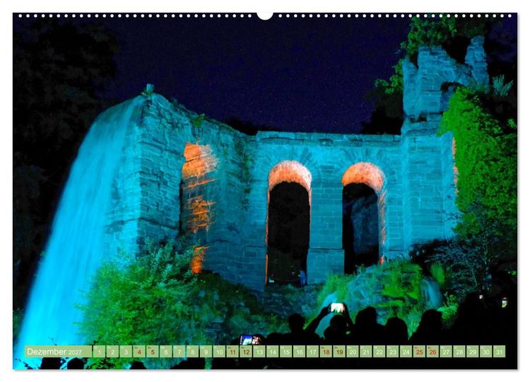 Produktbild: Bad Wilhelmsh&ouml;he Bergpark und Wasserspiele (Wandkalender 2027 DIN A2 quer), CALVENDO Monatskalender