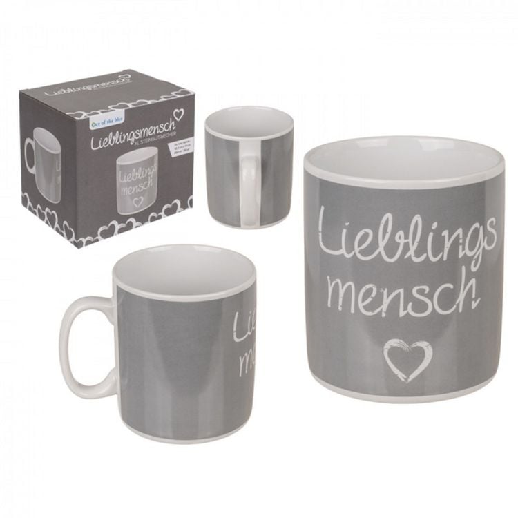 Produktbild: Becher, Lieblingsmensch, ca. 12,5 x 11 cm,